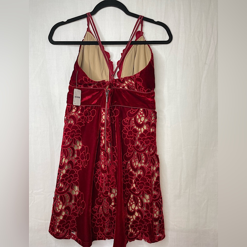 Free People NWT Velvet Dress Size L - Picture 4 of 11